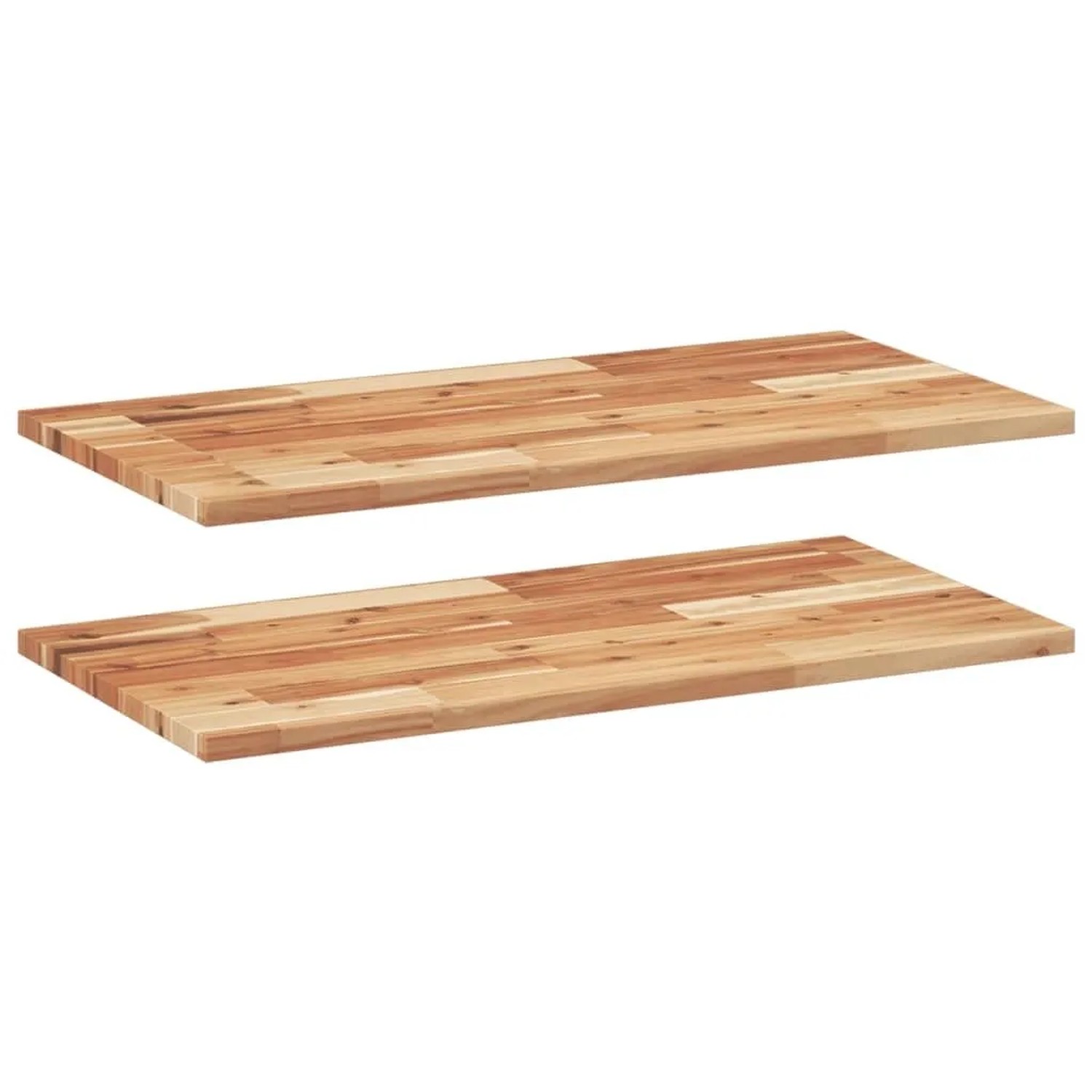 vidaXL Schweberegale 2 Stk 100x40x2 cm Massivholz Akazie Ölbehandelt 3279560