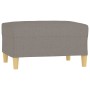 Moderner vidaXL Fußhocker, taupefarbener Stoff, 70x55x41 cm, Modell 3. Bequeme Sitzgelegenheit.