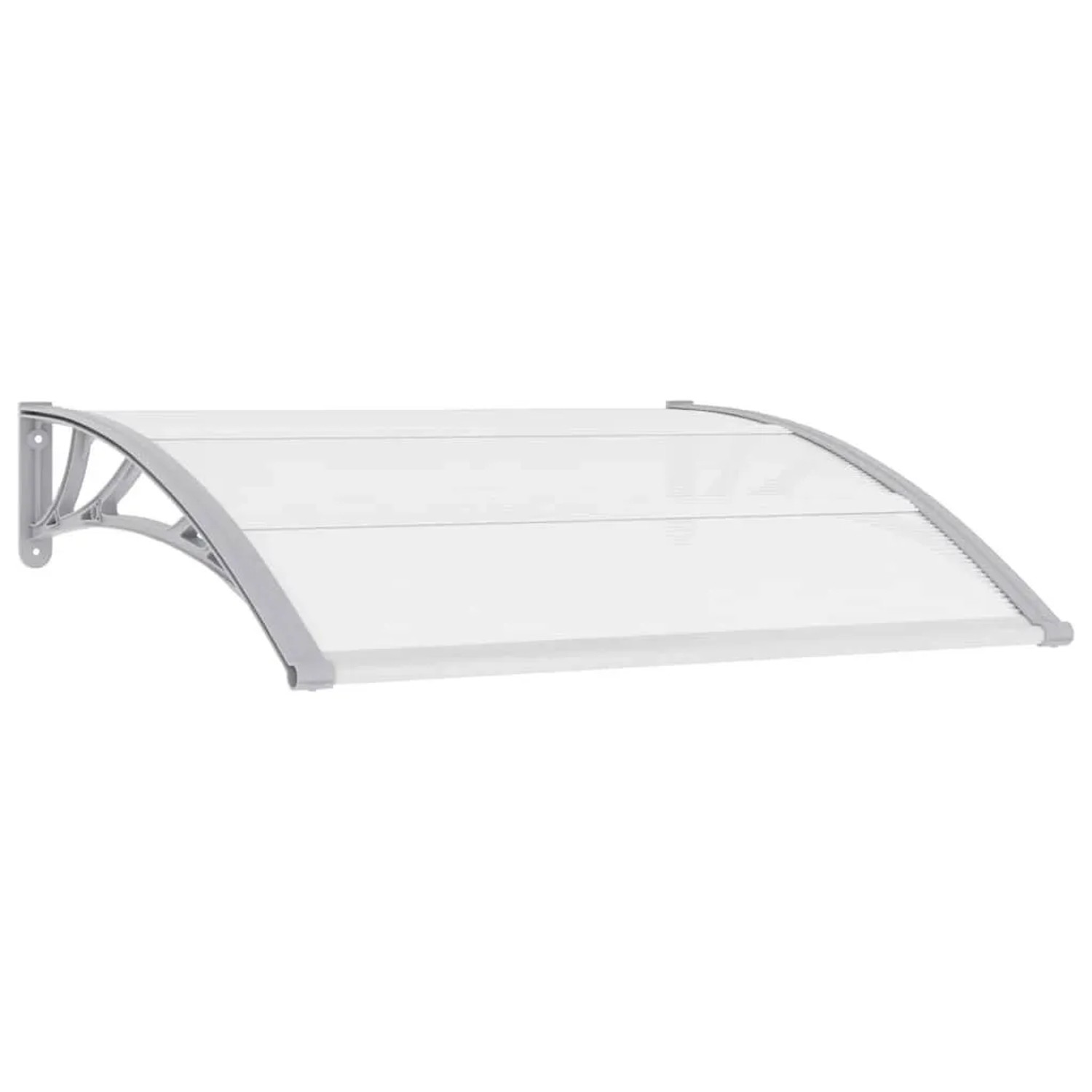 vidaXL Türvordach Grau 120x100 cm PC 45628