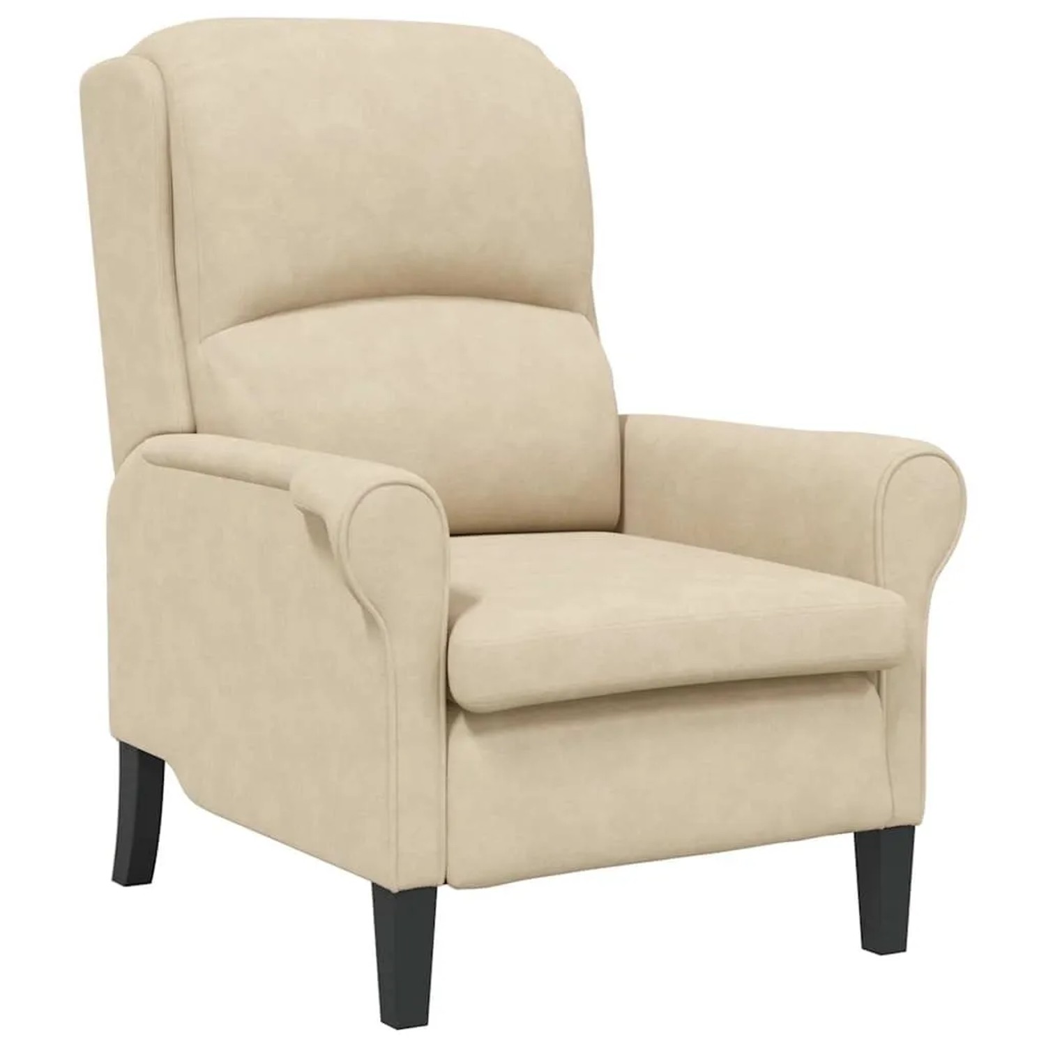 vidaXL Sessel Creme 76 x 94 x 102 cm Mikrofaser 42009874