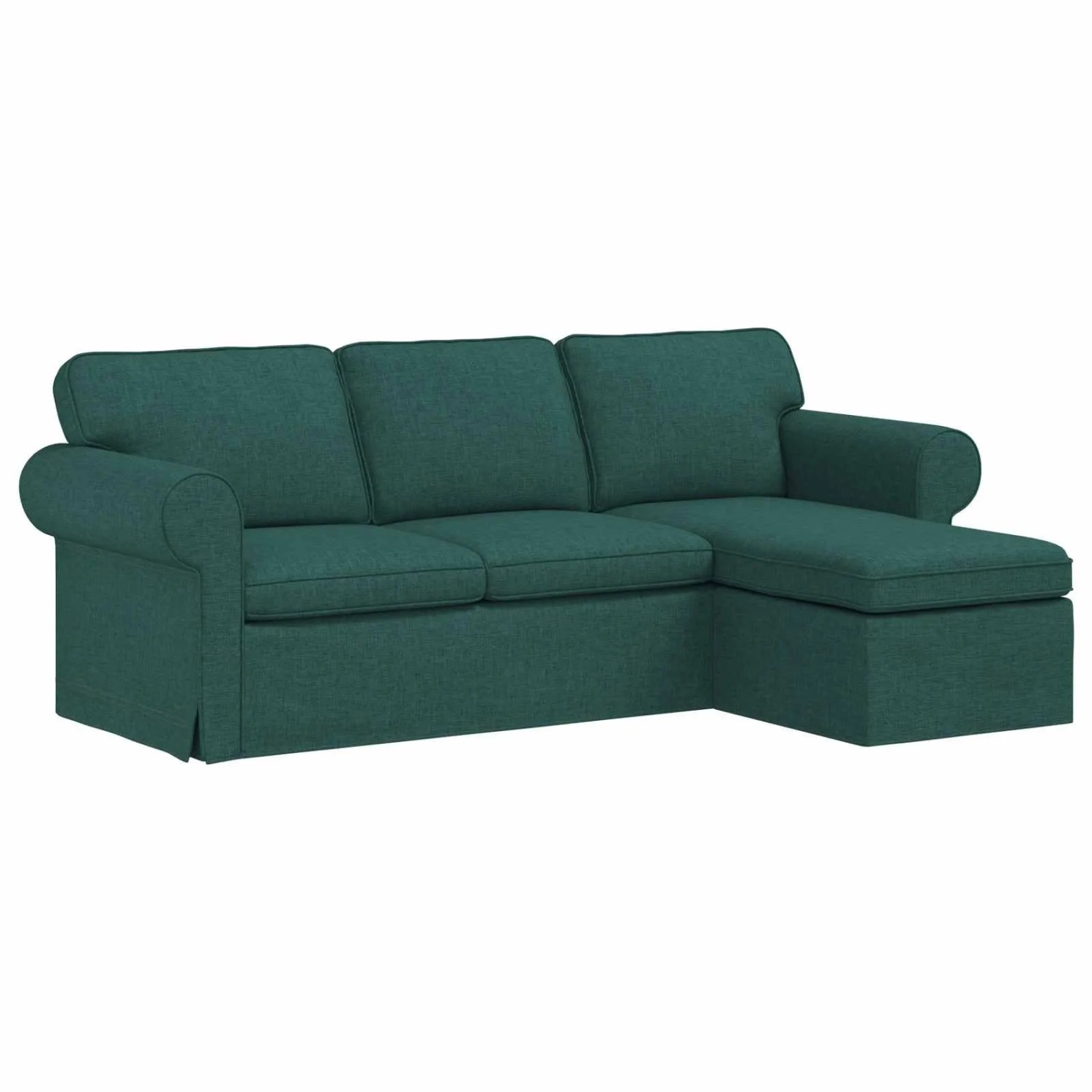 vidaXL Sofa Dunkelgrün 215 x 138 x 80 cm Stoff 42024337