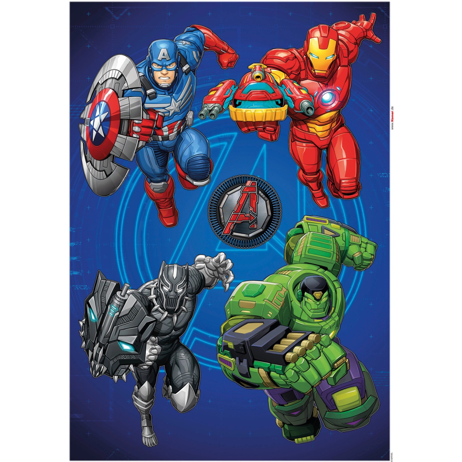 Komar Deko-Sticker Avengers Strike 50 x 70 cm gerollt