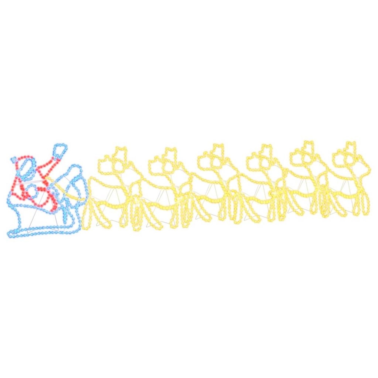 vidaXL LED Weihnachtsdekoration Mehrfarbig 69 x 79 cm PVC 42019617