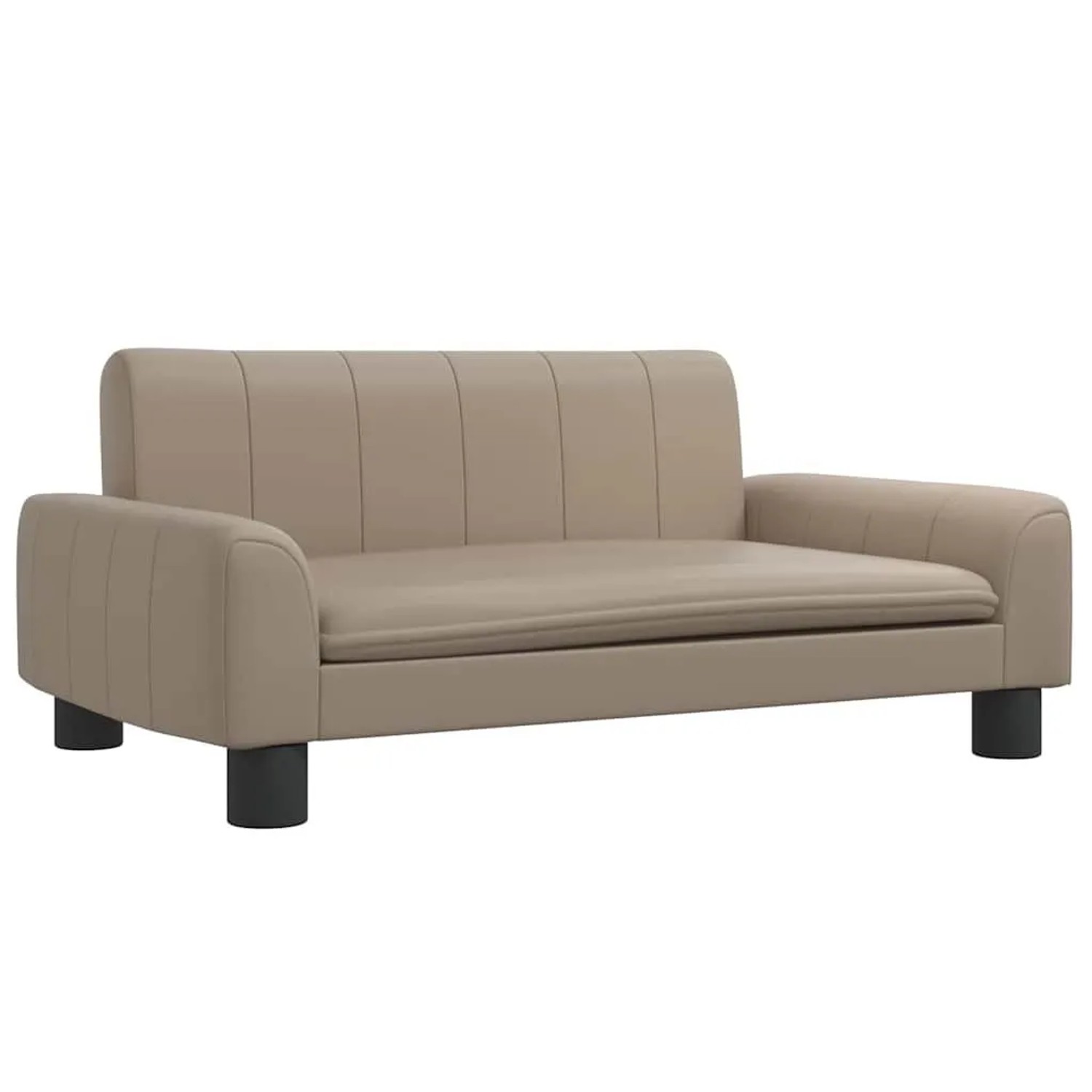 vidaXL Hundebett Cappuccino-Braun 70x45x30 cm Kunstleder 171867