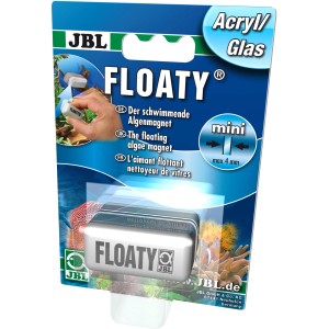 JBL Floaty mini: Magnetischer Scheibenreiniger für Aquarien bis 4 mm Glasstärke.