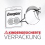 Energizer CR 2025 Lithium Knopfzelle, 2er-Pack in kindersicherer Verpackung.