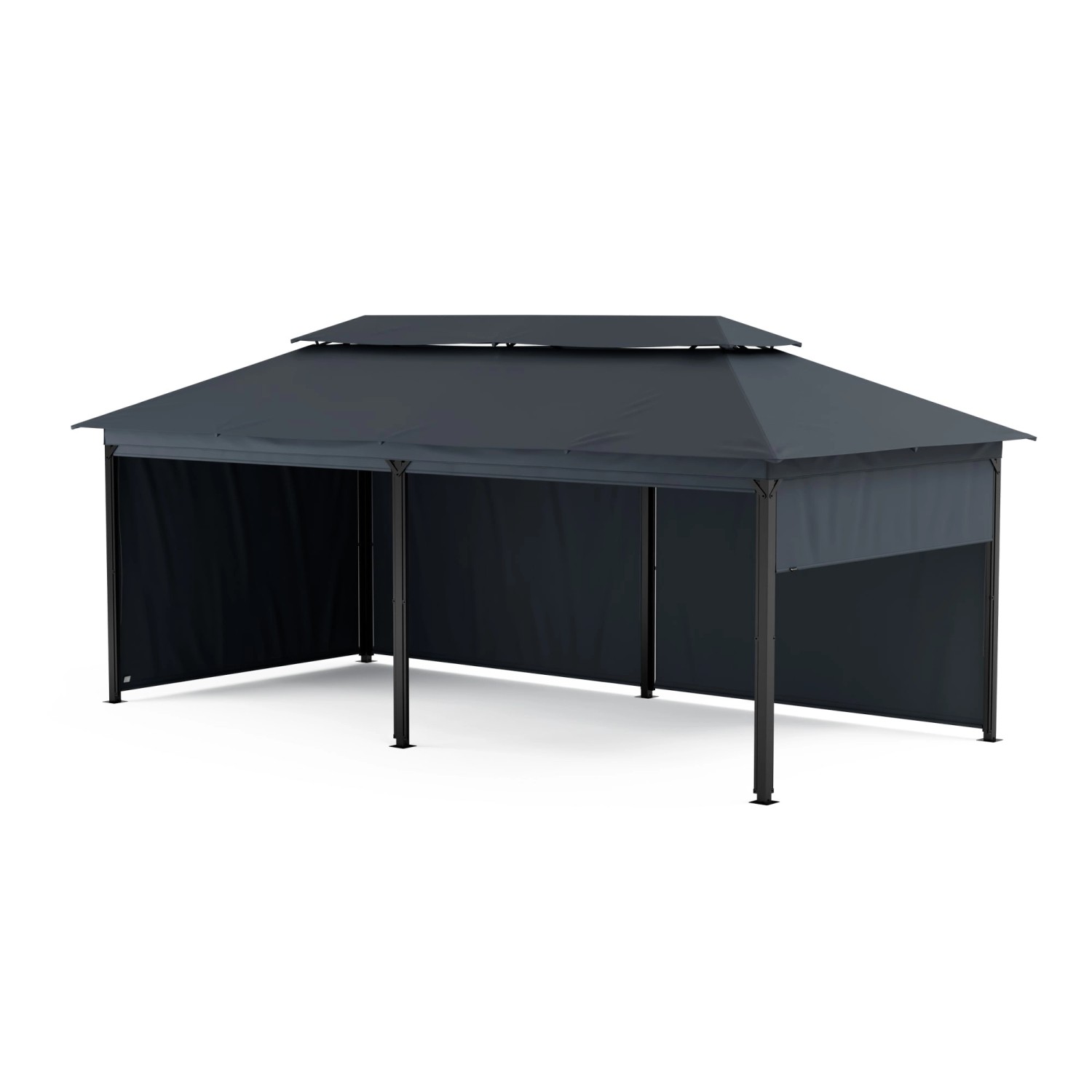 Blumfeldt Grandezza Cortina Gartenpavillon 3x6 m Wetterbeständig Pulverbesc günstig online kaufen