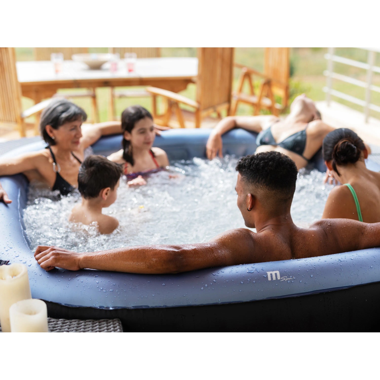 MSpa Comfort Tekapo AirJet: Aufblasbarer Whirlpool mit Hydromassage für Familie und Freunde.