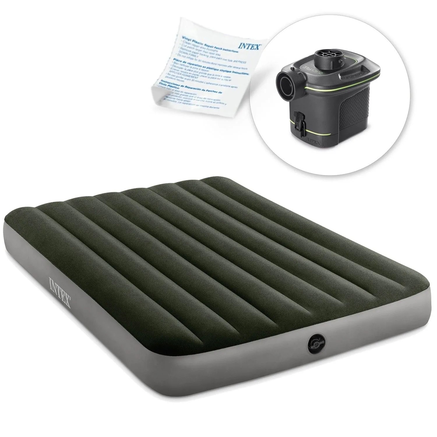 Intex Aufblasbare Matratze 191X137X25 Cm Mit Elektrischer Pumpe 64778