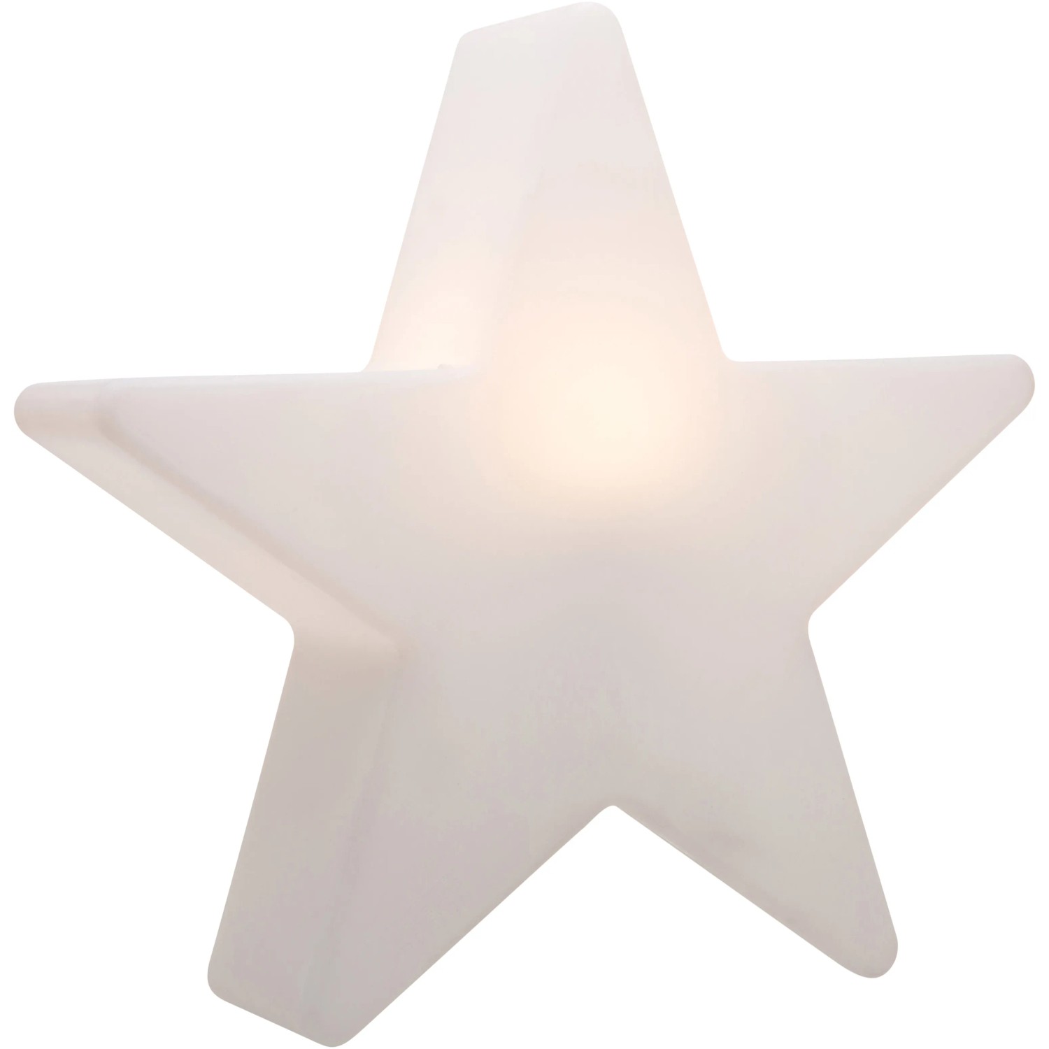 Dekostern Shining Star 30 cm Weiß Weiß mit Akku