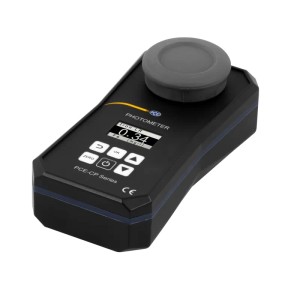 PCE Instruments Photometer CP 11: Messgerät zur Flüssigkeitsanalyse mit Display und Bedienelementen.