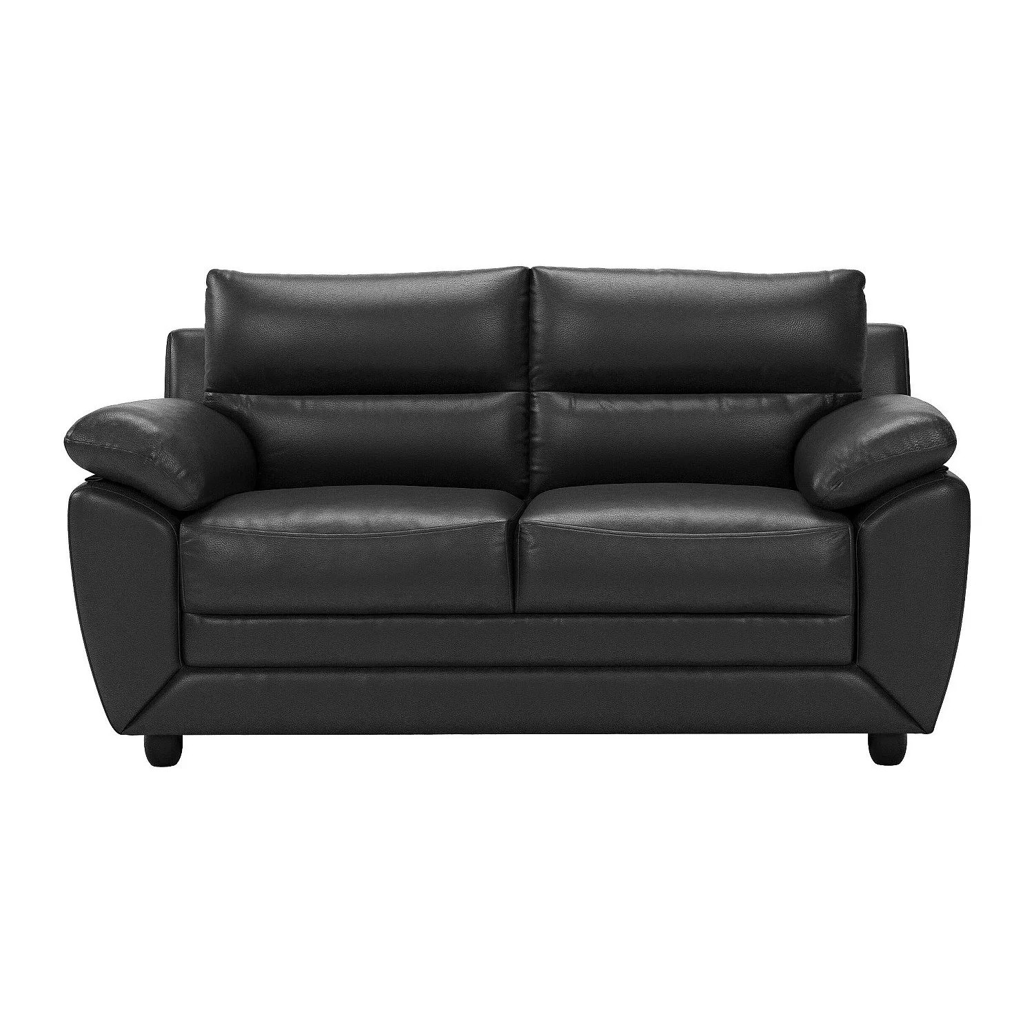 Vente-unique Sofa Ohne Schlafmöglichkeit Manoa Schwarz 163 cm