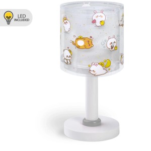 Dalber Nachttischlampe LED Nachtlicht für Kinder Kawaii Friends Tiere Grau
