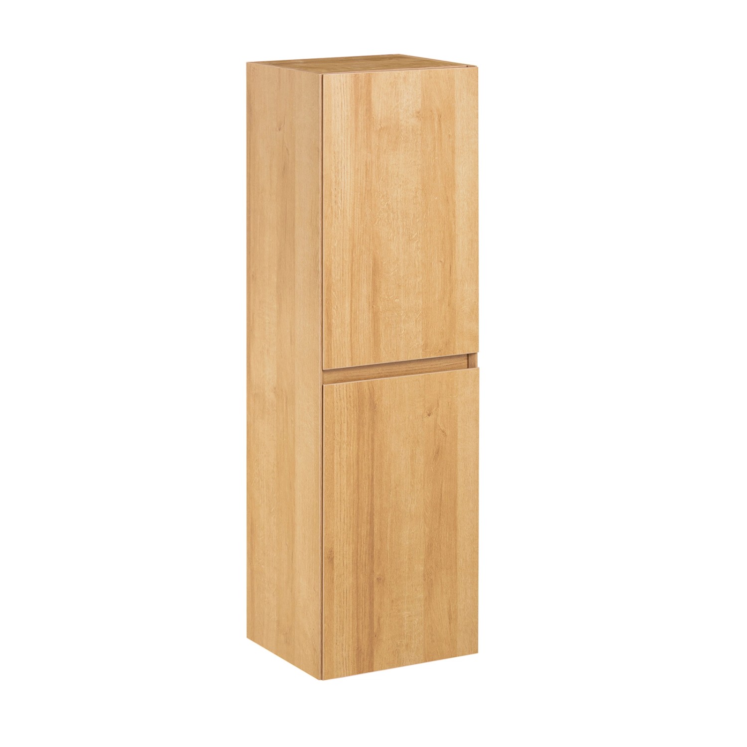 SoBuy Hochschrank Hängeschrank mit 2 Türen Badezimmerschrank Natur BZR175-N günstig online kaufen