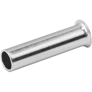 Unisolierte Aderendhülse, Ø 1,5 mm, aus verzinntem Elektrolytkupfer für sichere Kabelverbindungen.