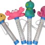 Summer Fun Poolthermometer mit Fisch, Krebs, Taucher und Oktopus als Tieraufsatz.
