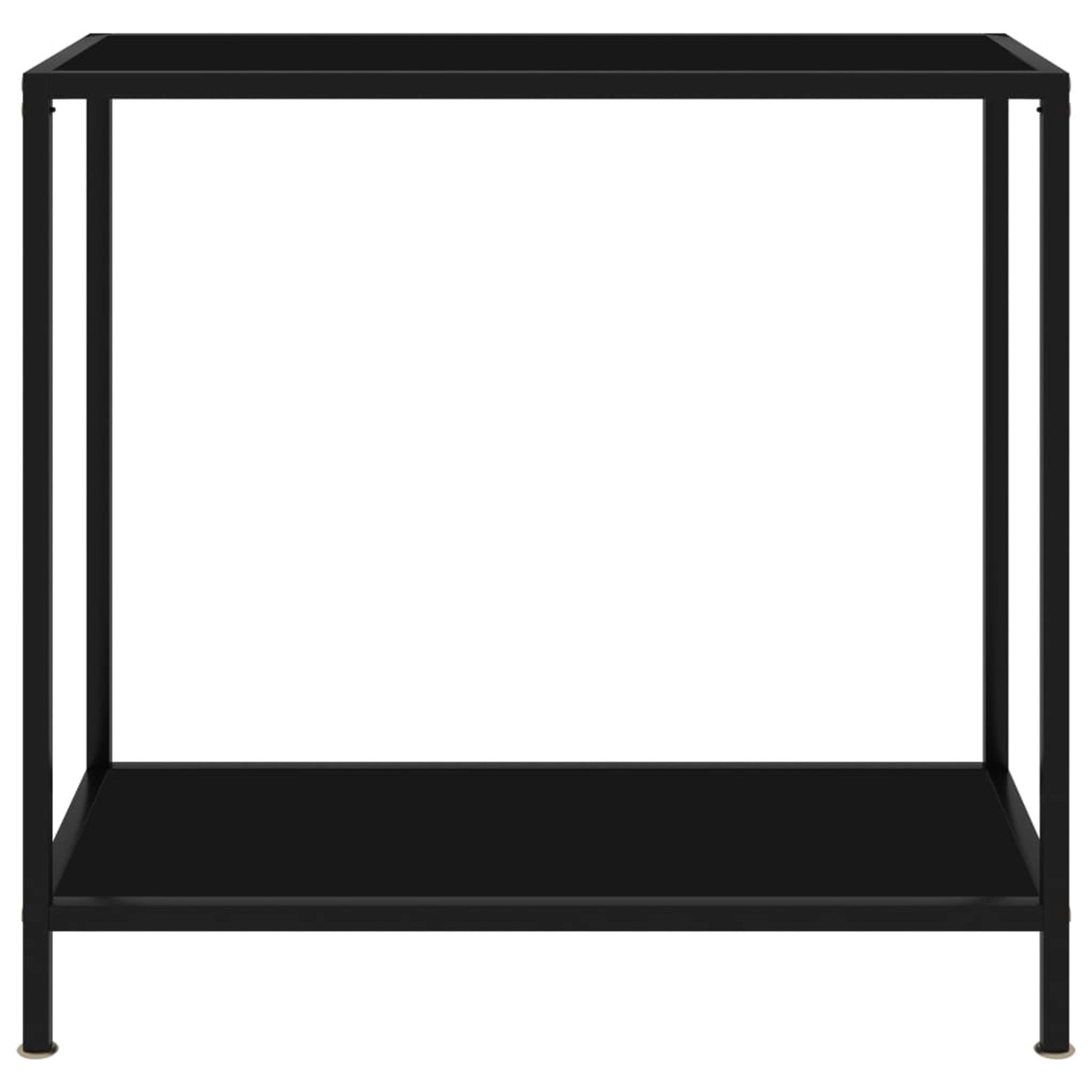 Konsolentisch Schwarz 80x35x75 Cm Hartglas günstig online kaufen