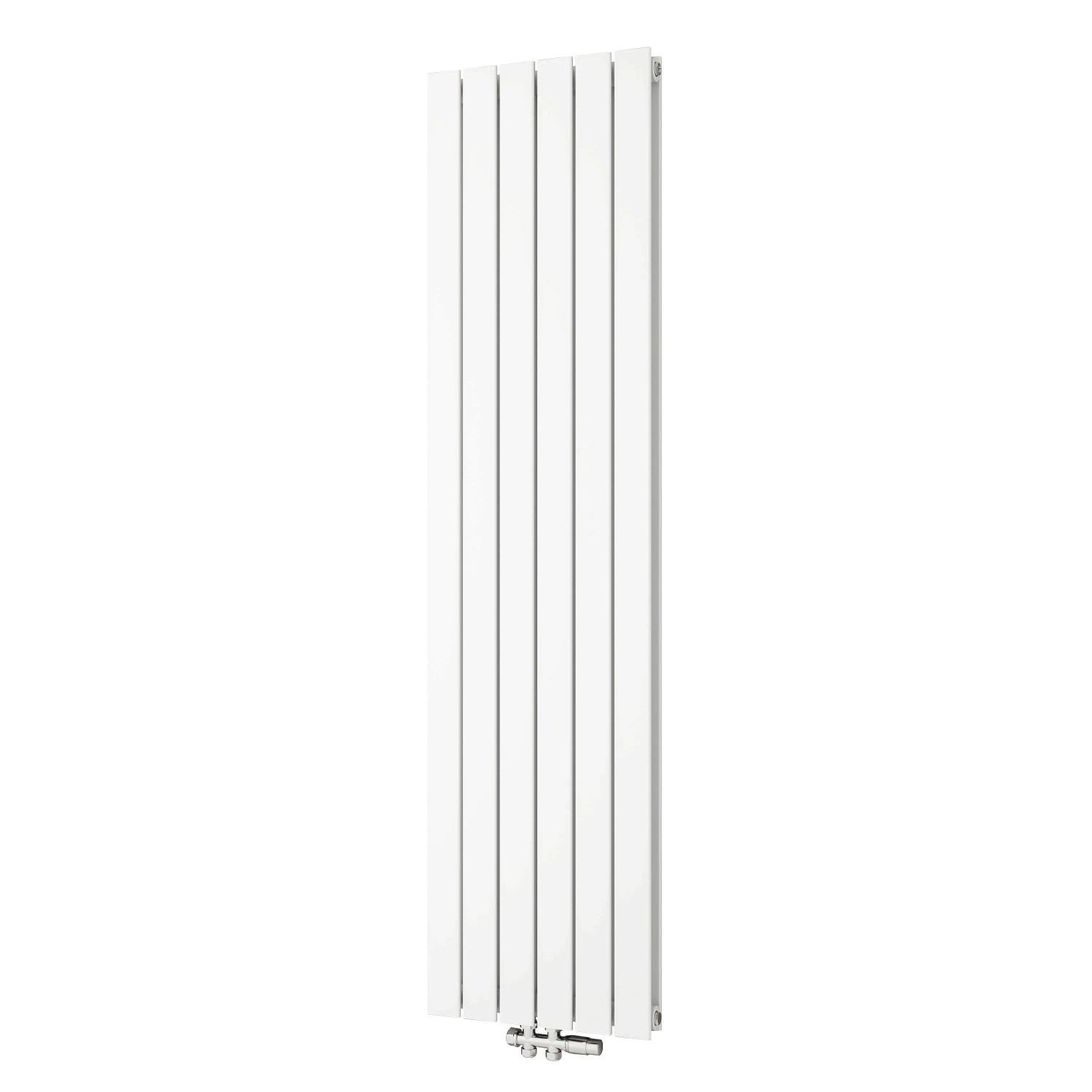 Duschparadies Heizkörper Flachheizkörper für Warmwasserbetrieb 45x180cm 1747W Weiß Doppellagig Paneelheizkörper