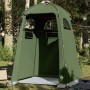 Olivgrünes vidaXL Duschzelt, wasserfest, für Camping & Outdoor.