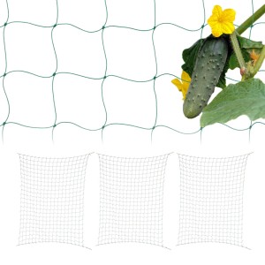 4er Set Relaxdays Ranknetz, grün, 180x270cm, großmaschig, für Kletterpflanzen im Garten.