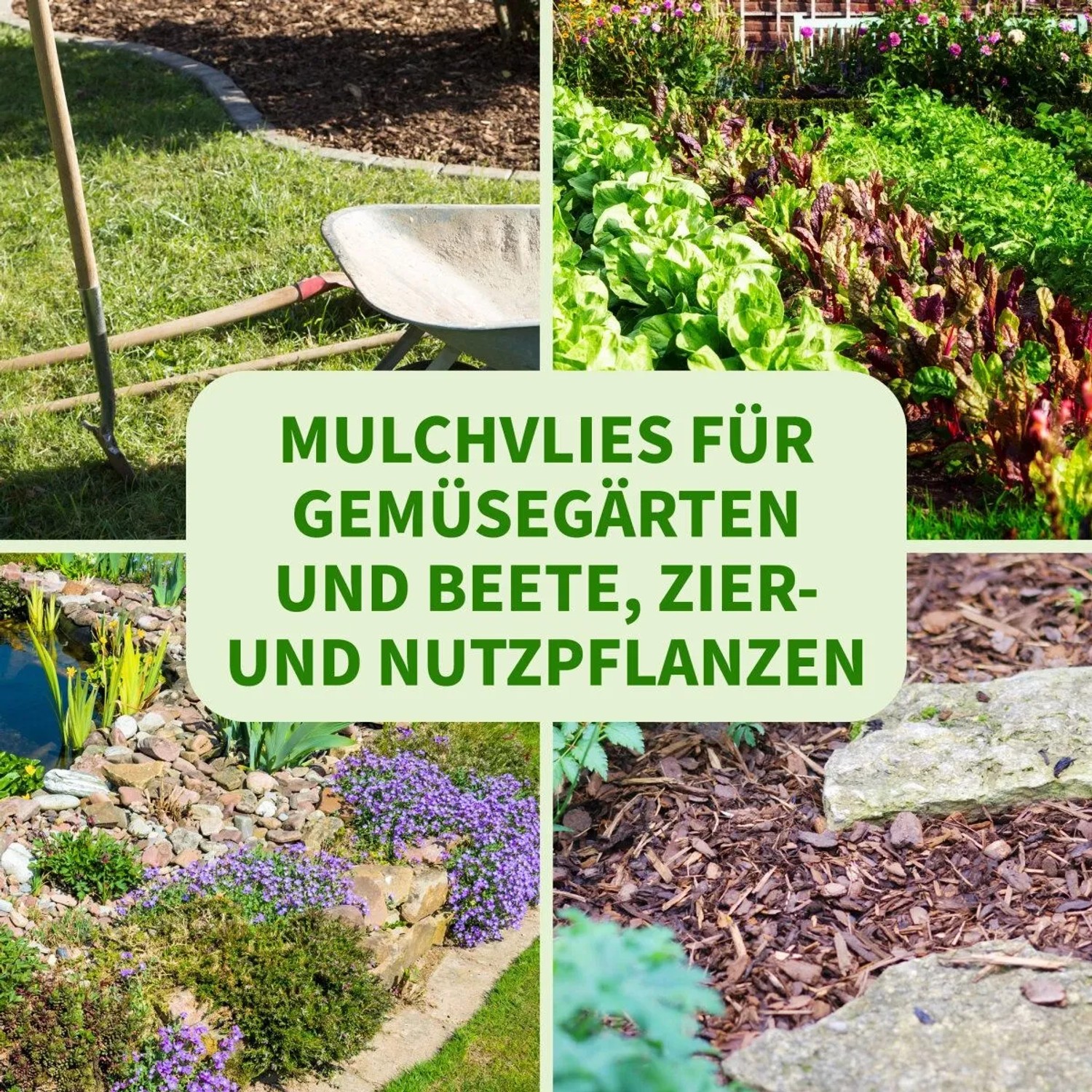 TTL GARDEN Unkrautvlies 150g/m² 2x5m Schwarz 10m² Extra Starkes Gartenvlies gegen Unkraut Mulchvlies Wasserdurchlässig_4