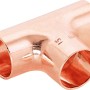 Löt-T-Stück aus Kupfer, 15 mm, für die Installation von Kupferrohren, 10 Stück.