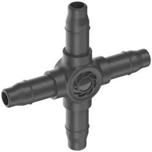 Gardena Kreuzstück für 4,6 mm Micro-Drip-Systeme, 10er-Set zur Richtungsänderung von Verteilerrohren.