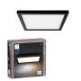 Philips Hue Aurelle White Ambiance LED-Panelleuchte, schwarz, 30x30 cm, mit Verpackung.