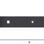 Kreuzgehänge Ovado, verzinkt, graphitgrau, 391 mm, für Scharniere & Beschläge.