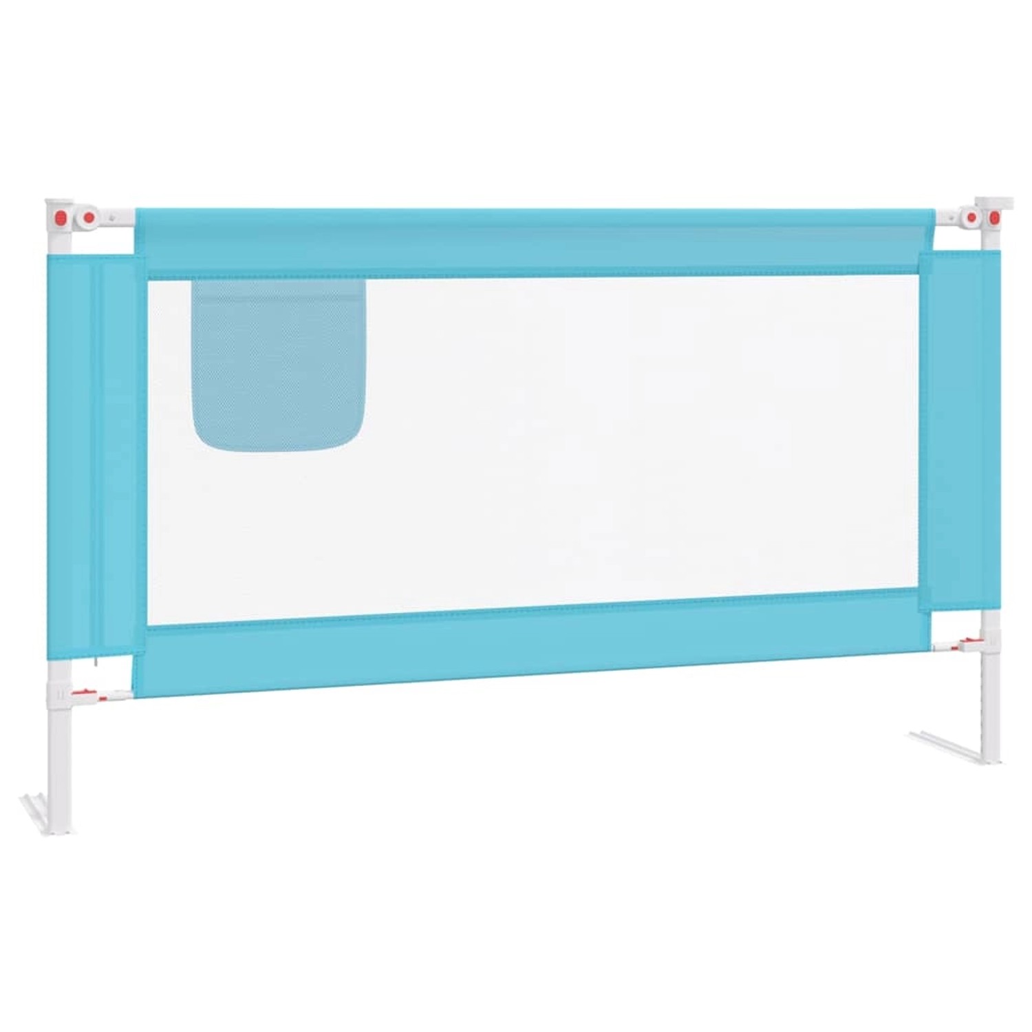 vidaXL Kleinkindbettschutzgitter Blau 140x25 Cm Stoff 862514 günstig online kaufen