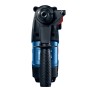 Blauer Bosch Professional Bohrhammer GBH 3-28 DFR mit Zusatzhandgriff von vorne.