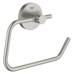 Grohe QuickFix Toilettenpapierhalter Start in Supersteel Optik.