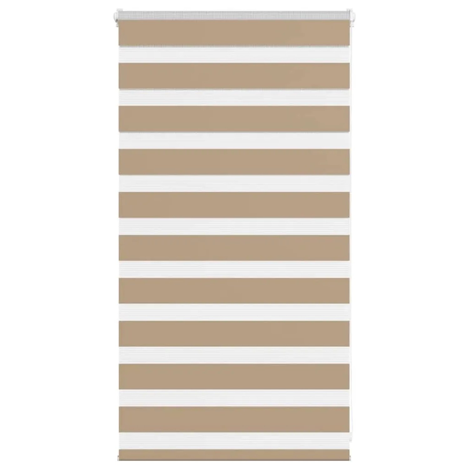 vidaXL Doppelrollo Sandbraun 90x100 cm Stoffbreite 85,9 cm Polyester 401451 günstig online kaufen