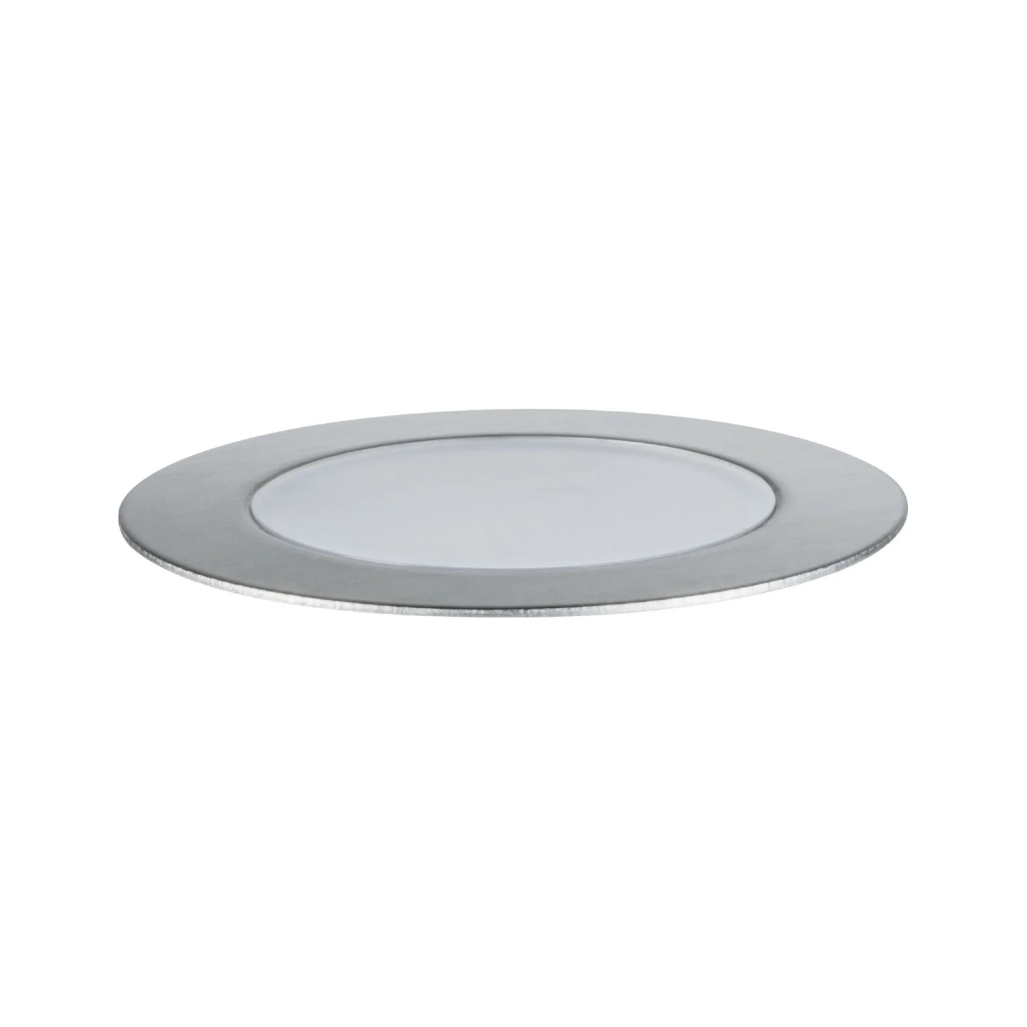 Paulmann Plug & Shine LED-Bodeneinbauleuchte, rund, silberfarben. Für Außenbeleuchtungssysteme.