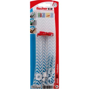 Fischer Duotec Kippdübel 10 S RH mit Rundhaken, 2er-Set für Plattenbauwände.