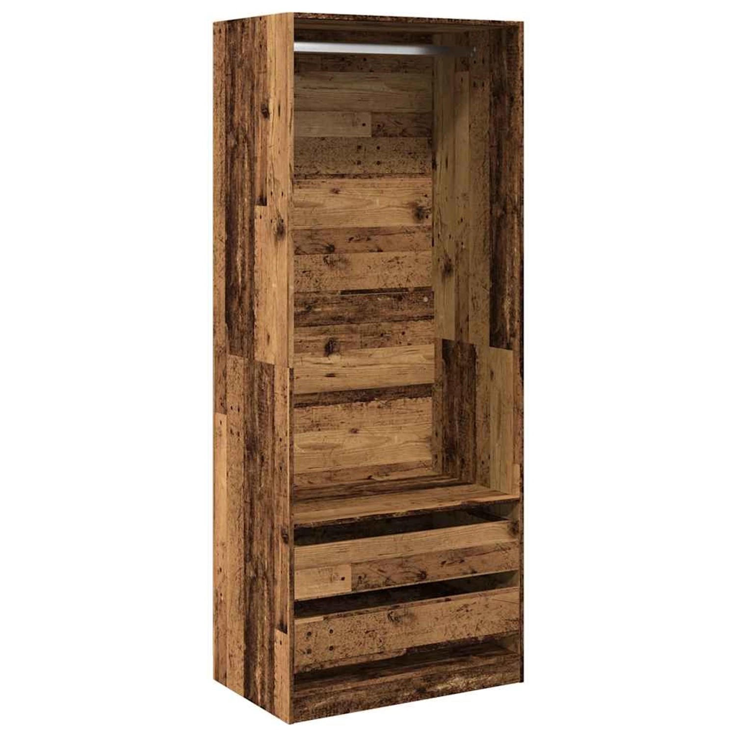vidaXL Kleiderschrank Altholz-Optik 80x50x200 cm Holzwerkstoff 3307754 günstig online kaufen