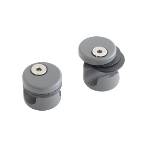 Kordo Befestigungsstützen 4er Set, grau, für Schutzplatten an Treppen & Geländern.