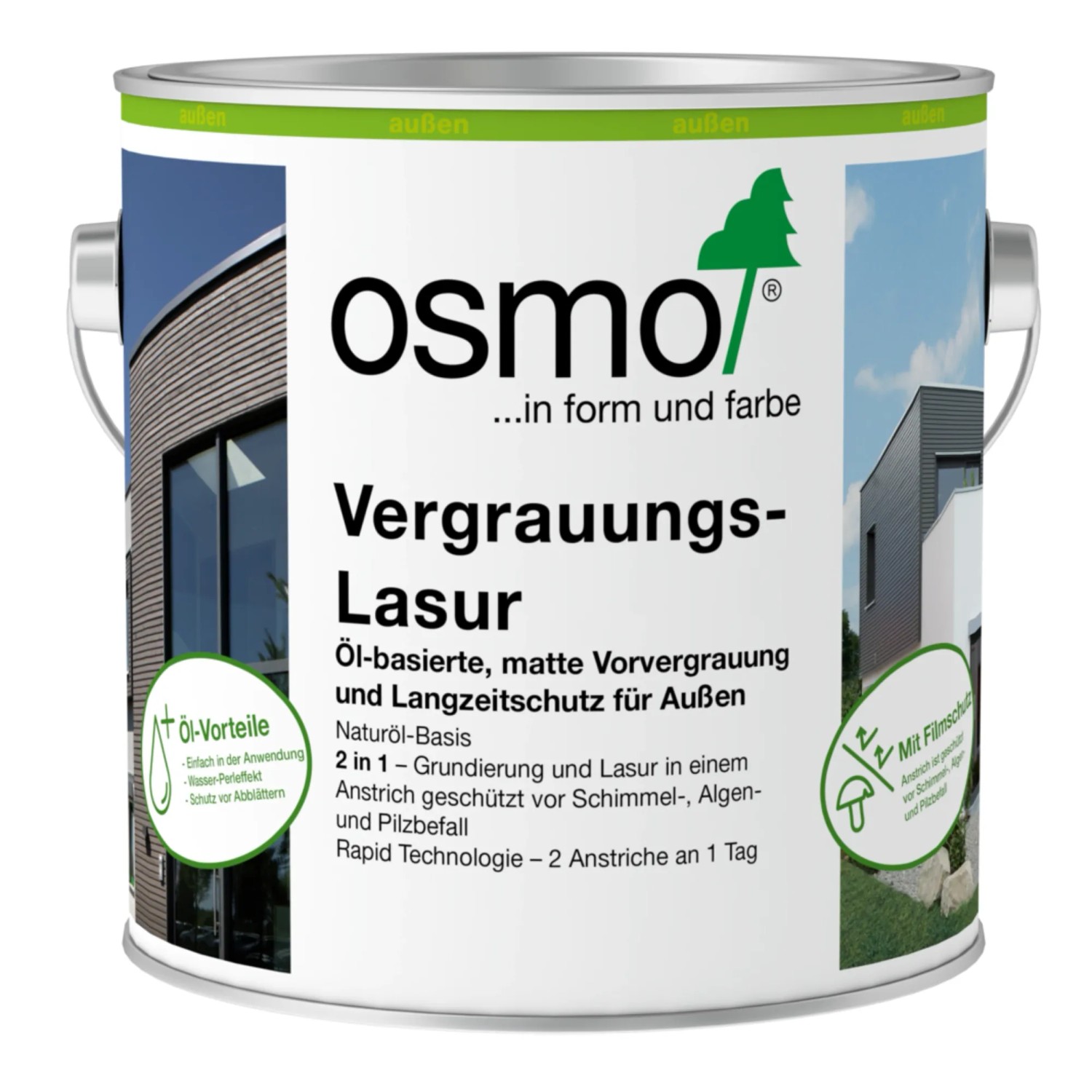 Osmo Vergrauungs-Lasur 1920 Lavagrau 0,75,