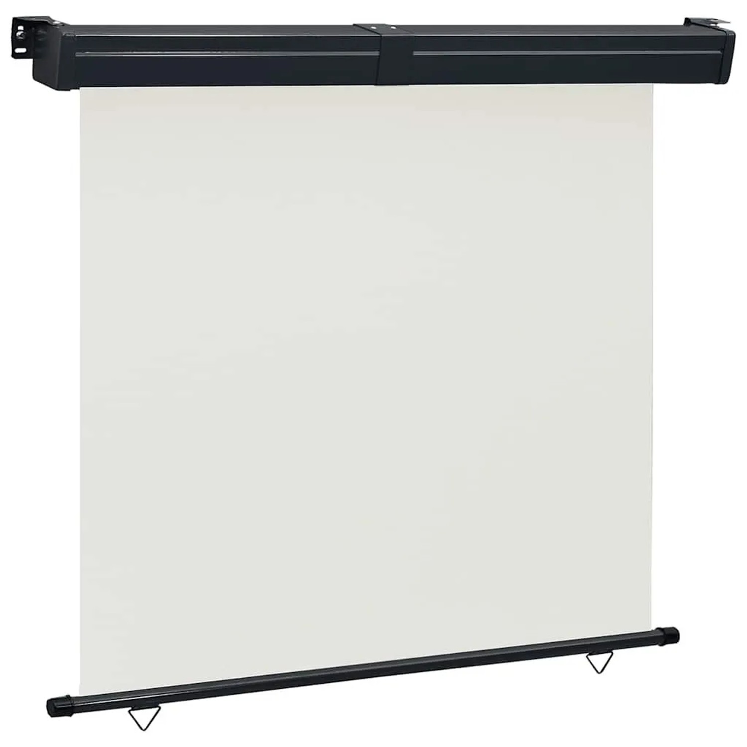 vidaXL Balkon-Seitenmarkise 165x250 cm Creme 48431