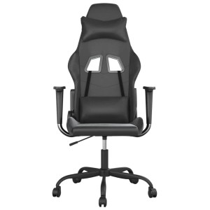 vidaXL Gaming-Stuhl mit Massagefunktion Schwarz Kunstleder 345407