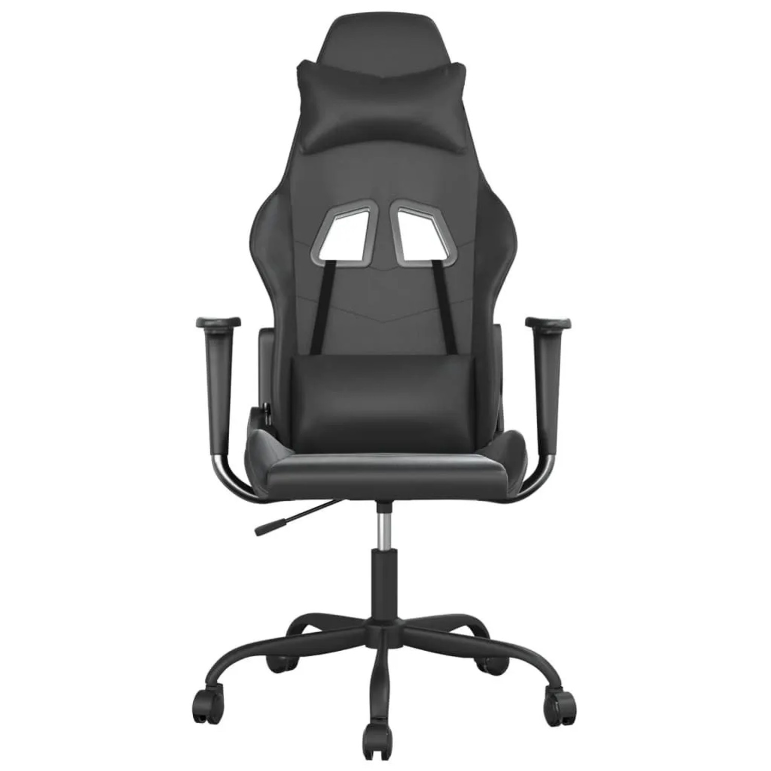 vidaXL Gaming-Stuhl mit Massagefunktion Schwarz Kunstleder 345407_3