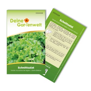 Samenpackung Schnittsalat Verde Ricciolina Da Taglio von Deine Gartenwelt.