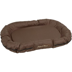 Braunes Kerbl Liegekissen Oxford Place, 120x85 cm, für Hunde, robust und pflegeleicht.