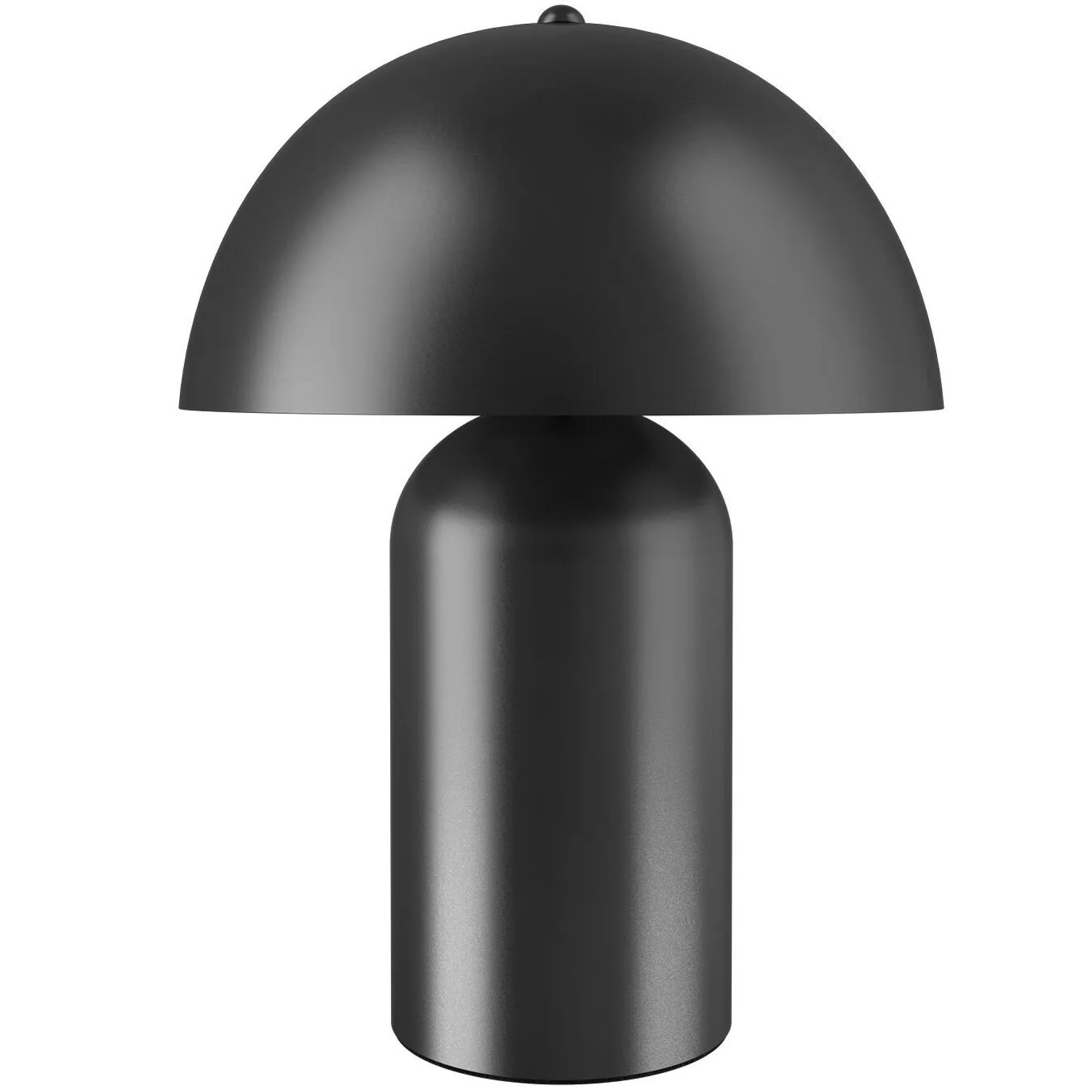Tectake Akku Tischlampe Kade Retro Pilzdesign Im 70Er Jahre Stil  Indirektes Licht Beschichteter Stahl  3 Helligkeitsstufen  5 W  25 x 25 x 34 cm Schw