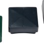 Kunststoff Pfostenkappen 60x60mm in Grün, Grau und Anthrazit für Zaunbau & Sichtschutz.