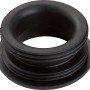 Schwarzer Gewindenippel (Ø 47,8 mm x Ø 32 mm) für Siphondichtungen.
