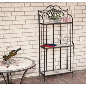 Siena Garden Regal Stella mit drei Mosaik-Böden, ideal für Garten und Balkon.