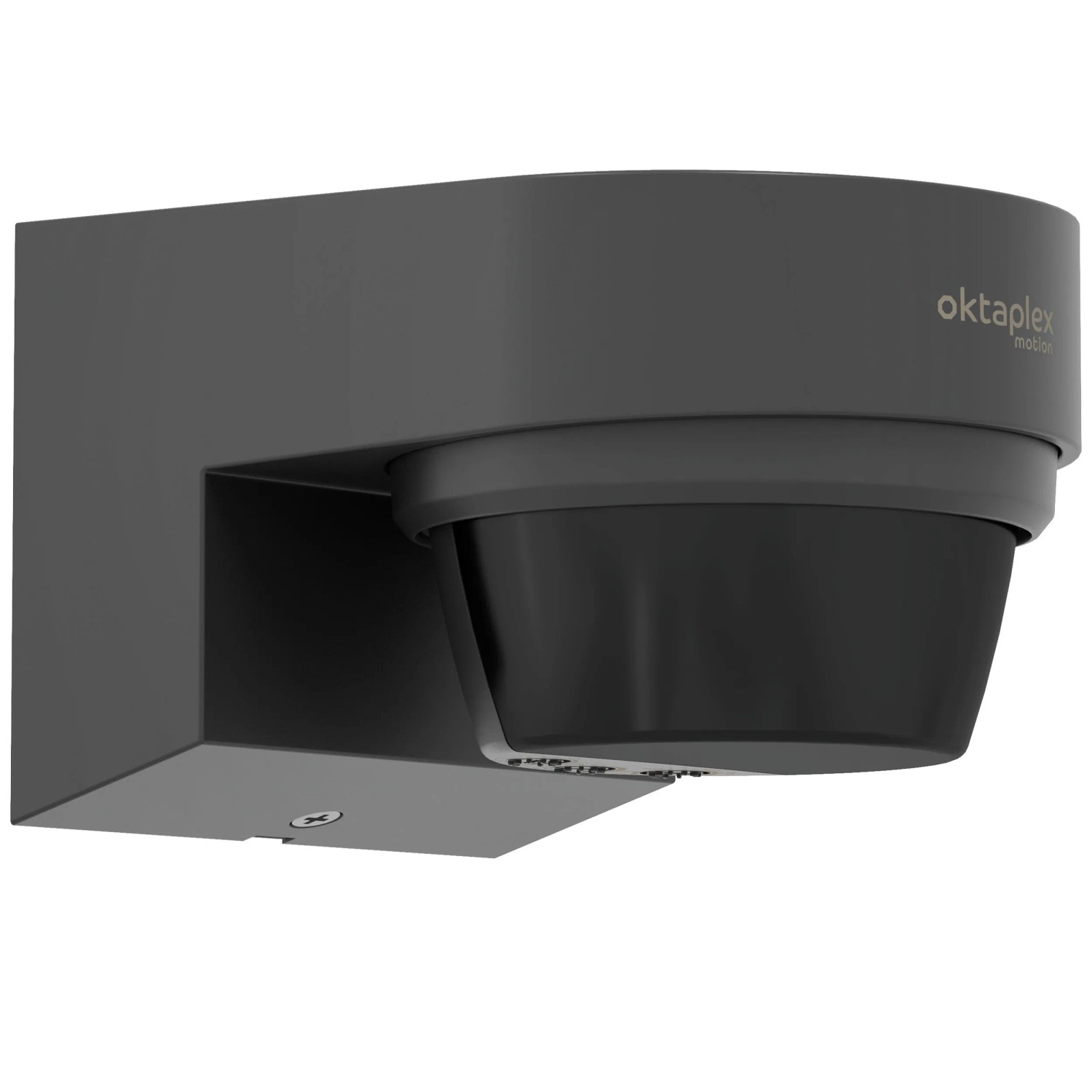 Oktaplex Eva Außen-Bewegungsmelder 240° Infrarot 12m IP65 Wand Aufputz Innen PIR-Sensor LED 230V Anthrazit