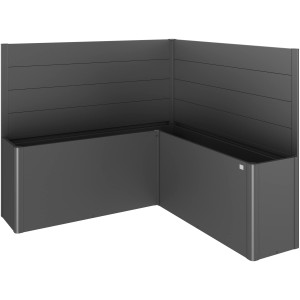 Biohort Sichtschutz Belvedere L-Form, 2 dunkelgrüne Elemente für Hochbeete.