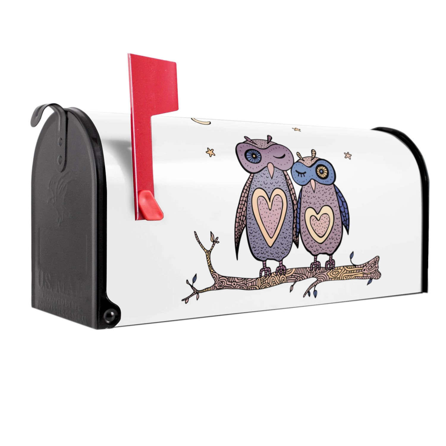 Banjado Amerikanischer Briefkasten Schwarz 48x22x16cm US Mailbox Letterbox günstig online kaufen